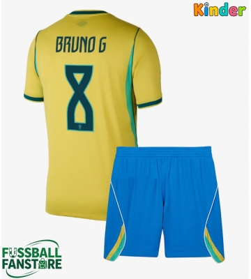 Brasilien Bruno Guimaraes #8 Replik Heimtrikot Kinder WM 2026 Kurzarm (+ Kurze Hosen)